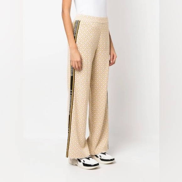 J.Lindeberg monogram-print logo-tape trousers - Picture 1 of 5
